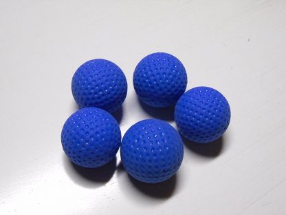 Minigolfbälle 5 blaue genoppte Anlagenbälle