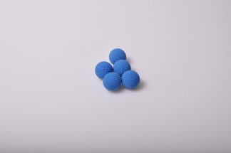 Minigolfbälle 5 blaue genoppte Standard Anlagenbälle