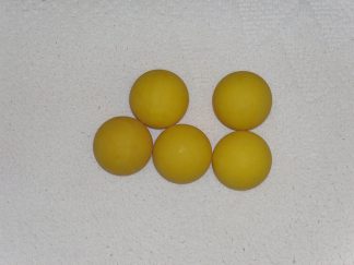 Minigolfbälle, 5 glatte gelbe Anlagenbälle