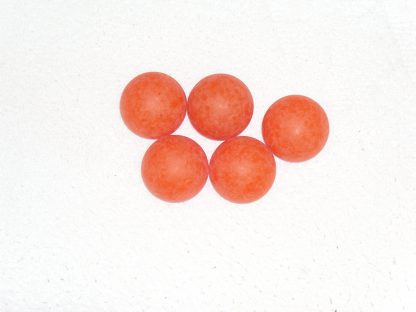 Minigolfbälle, 5 glatte orange Anlagenbälle