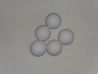 Minigolfbälle, 5 glatte weiße Anlagenbälle