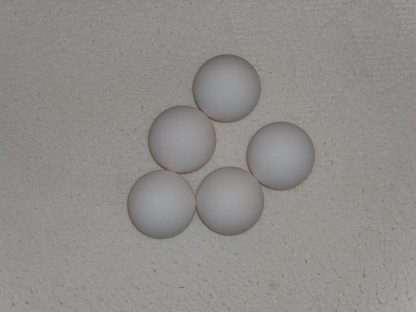 Minigolfbälle, 5 glatte weiße Anlagenbälle