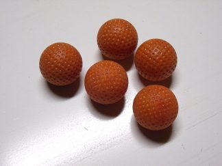 Minigolfbälle 5 orange genoppte Anlagenbälle