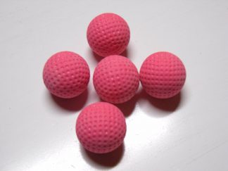 Minigolfbälle 5 rosa genoppte Anlagenbälle