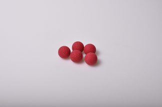 Minigolfbälle 5 rote genoppte Anlagenbälle