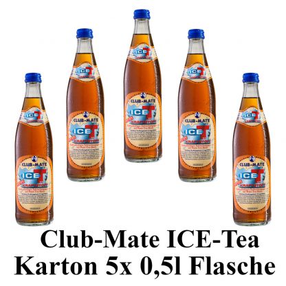 Club-mate ICE Tea Kraftstoff 5 Flaschen je 0,5l