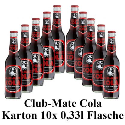 Club-mate Cola 10 Flaschen je 0,33l