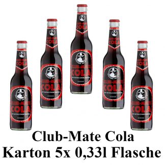 Club-mate Cola 5 Flaschen je 0,33l