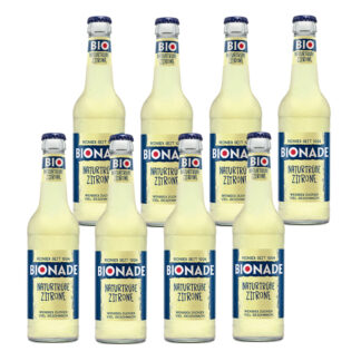 Bionade Naturtrübe-Zitrone 8 Flaschen je 0,33l