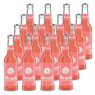 fritz-spritz Bio-Rhabarberschorle 16 Flaschen je 0,33l