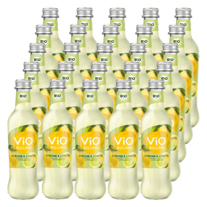 Vio Bio Limo Zitrone & Limette 25 Flaschen je 0,3l