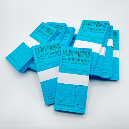 Minigolf Eintrittskarten für 1 Person, 1000 Stück blau - 1