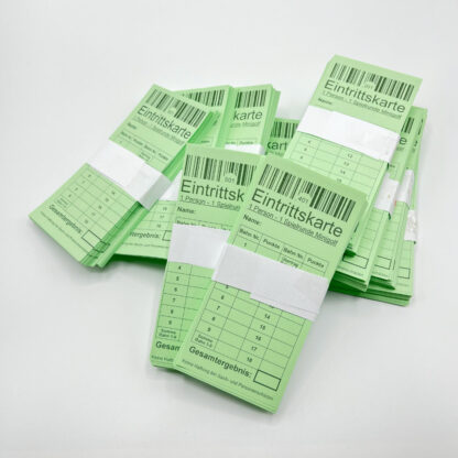 Minigolf Eintrittskarten für 1 Person, 1000 Stück grün - 1
