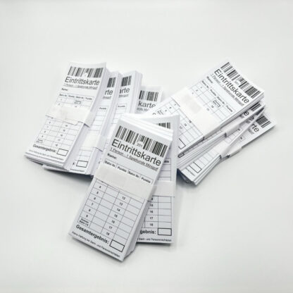 Minigolf Eintrittskarten für 1 Person, 1000 Stück weiß - 1