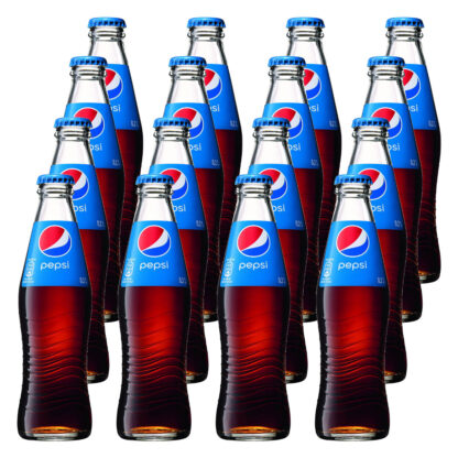 Pepsi Cola das Original 16 Glasflaschen je 0,2l