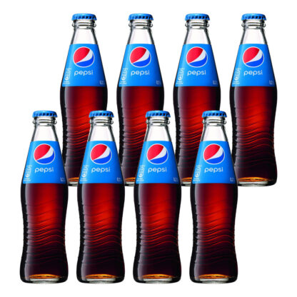 Pepsi Cola das Original 8 Glasflaschen je 0,2l
