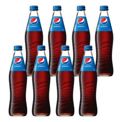 Pepsi Cola das Original 8 Glasflaschen je 0,33l