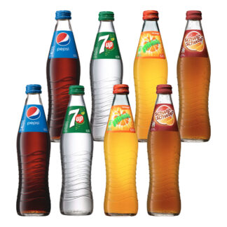 Pepsi, Schwip Schwap, Mirinda und 7up Probierpaket 8 Flaschen je
